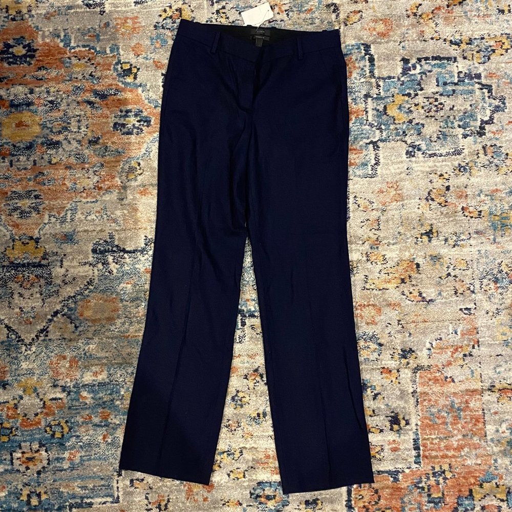 NWT J Crew Navy Wool pants